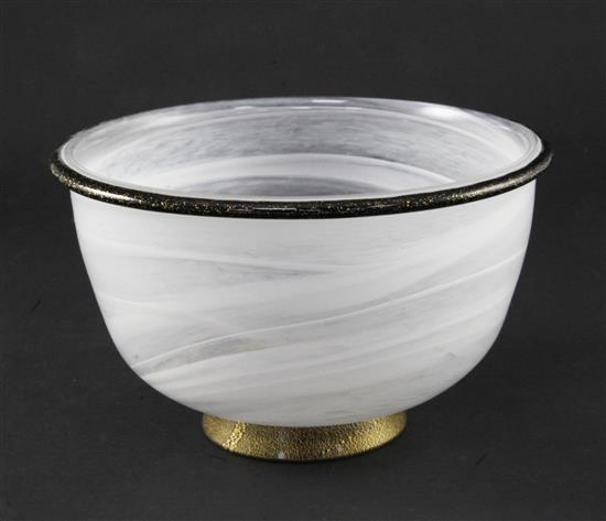 A Murano glass bowl, by Barovier & Toso, diam. 19cm